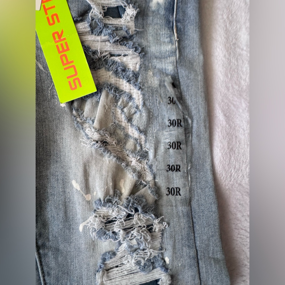 Smoke Rise Mens Distressed Jeans - Picture 3 of 9
